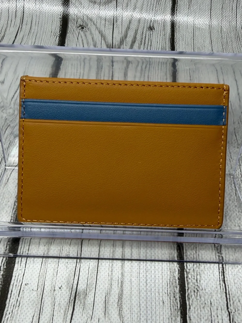 BRAND NEW Rylor Mustard Heritage Stripe Card Holder